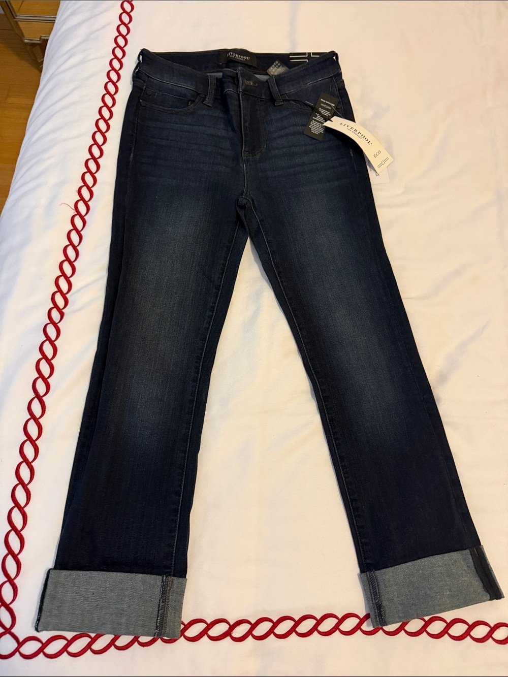 Liverpool Jeans Company Dark Indigo Boyfriend Jeans